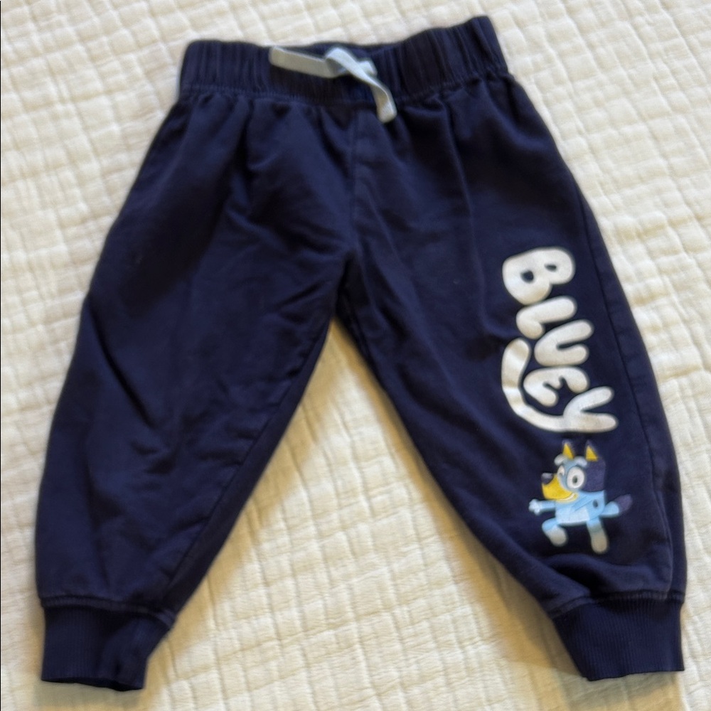 Navy Blue Kids’ Jogger Bottoms with Character Detail